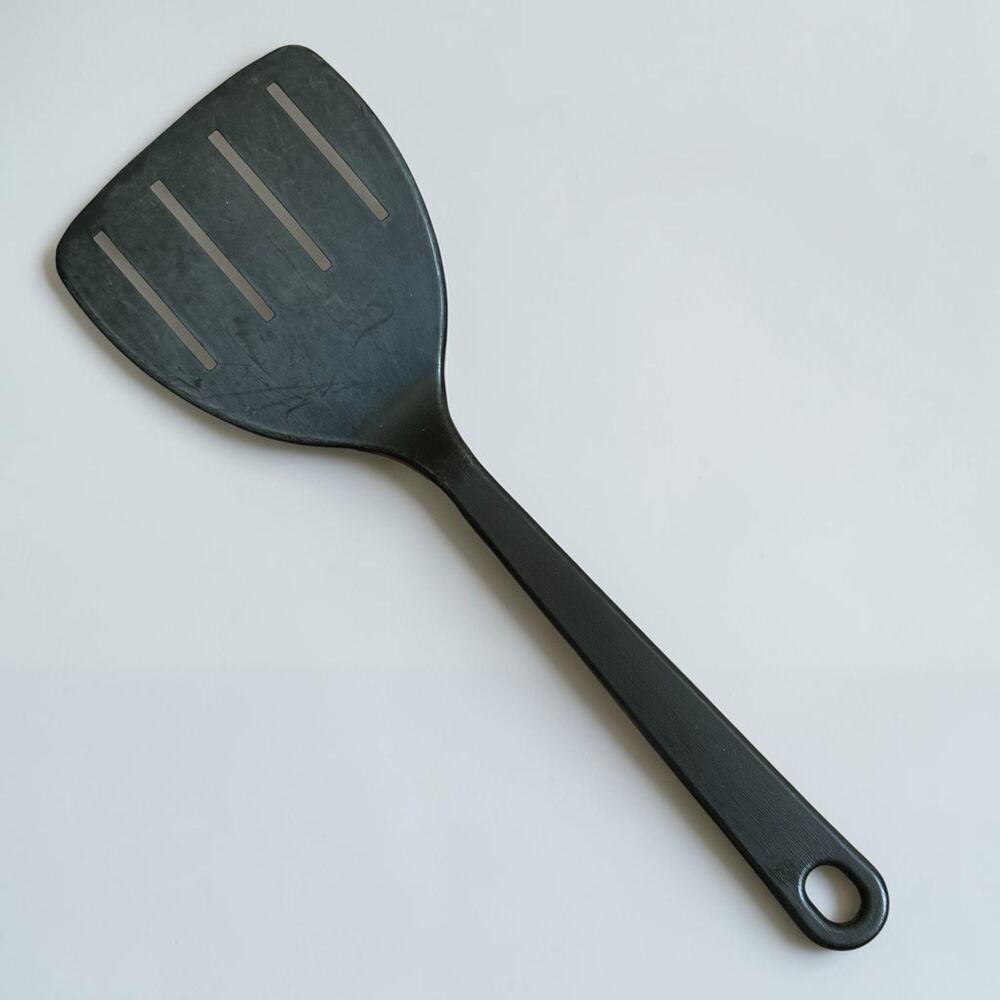 Vintage Tailor Made 4 Slotted Spatula Turner Flipper Black Nylon 11.5” USA